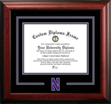 Northwestern University 11w x 8.5h Spirit Diploma Frame