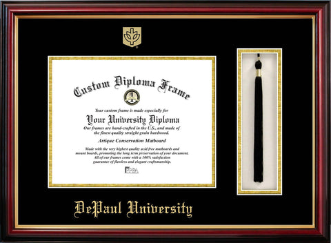 DePaul University 11w x 8.5h Tassel Box and Diploma Frame