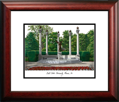 Ball State University Alumnus Framed Lithograph