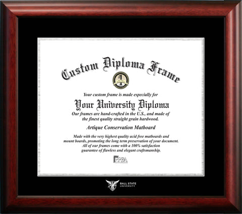 Ball State University 17w x 14h Silver Embossed Diploma Frame