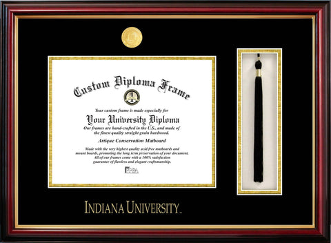 Indiana University, Bloomington 11w x 8.5h Tassel Box and Diploma Frame