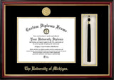 University of Michigan Tassel Box and Diploma Frame