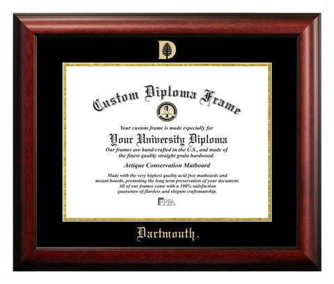 Dartmouth College 16w x 12h Gold Embossed Diploma Frame