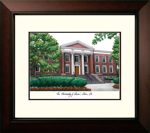 University of Akron Legacy Alumnus Framed Lithograph
