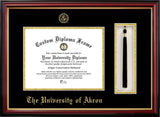 University of Akron 11w x 8.5h Tassel Box and Diploma Frame