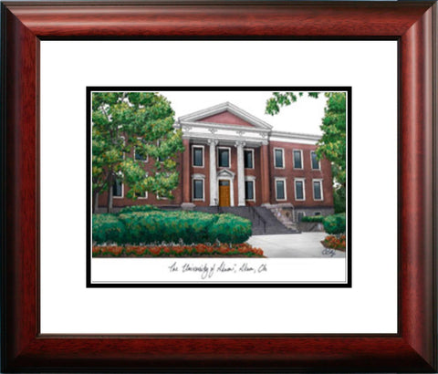 University of Akron Alumnus Framed Lithograph