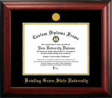 Bowling Green State Gold Embossed Diploma Frame