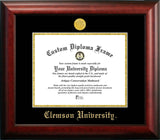 Clemson University 11w x 8.5h Gold Embossed Diploma Frame