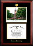 Clemson University 11w x 8.5h Gold Embossed Diploma Frame with Campus Images Lithograph