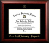 Texas A&M Kingsville University 14w x 11h Gold Embossed Diploma Frame