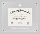 Howard University  Floating Diploma Frame - image 1
