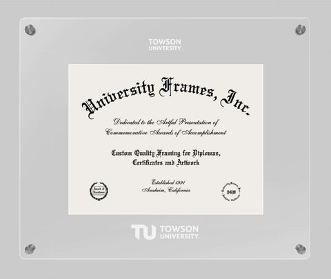 Towson University Floating Diploma Frame - image 1