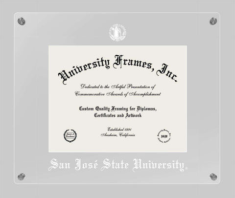 San Jose State University  Floating Diploma Frame - image 1