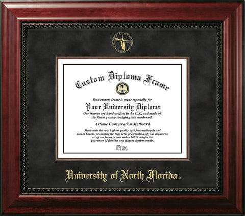 University of North Florida 11w x 8.5h Executive Diploma Frame