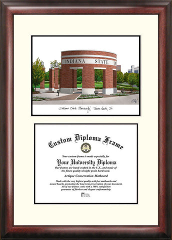 Indiana State 11w x 8.5h Scholar Diploma Frame