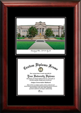 University of Utah 11w x 8.5h Diplomate Diploma Frame