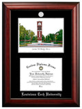 Iowa State University 11w x 8.5h Silver Embossed Diploma Frame with Campus Images Lithograph