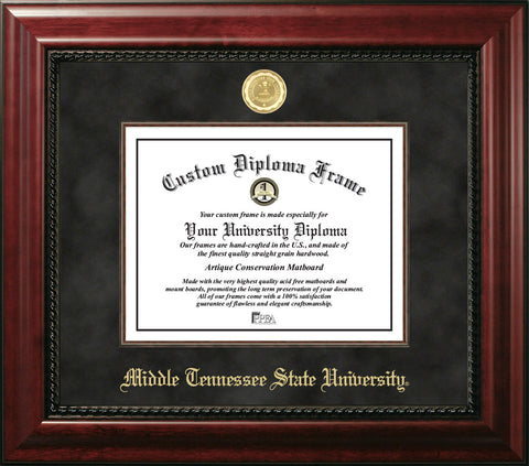Middle Tennessee State 11w x 8.5h Executive Diploma Frame