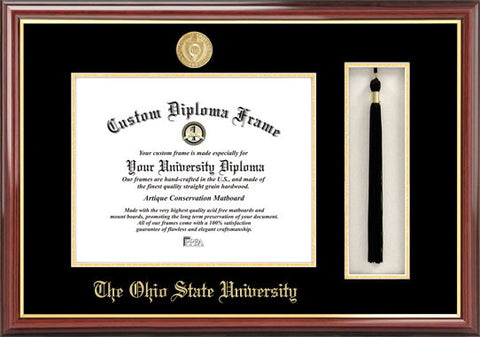 Ohio State University 11w x 8.5h Tassel Box and Diploma Frame