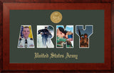 Army Collage Photo Honors Frame with Gold Medallion