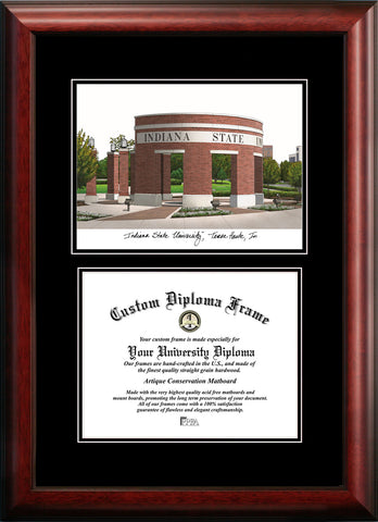 Indiana State 11w x 8.5h Diplomate Diploma Frame