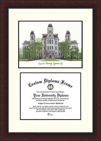 Syracuse University Legacy Scholar Diploma Frame