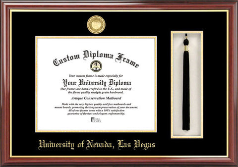 University of Nevada,Las Vegas 11w x 8.5h Tassel Box and Diploma Frame