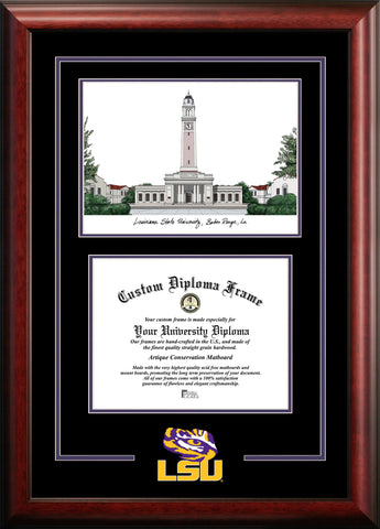 Louisiana State University Tigers 11w x 8.5h Spirit Graduate Diploma Frame