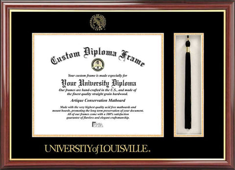 University of Louisville 17w x14h Tassel Box and Diploma Frame