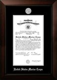 Marine Certificate Legacy Frame with Silver Medallion