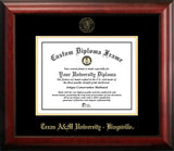 Texas A&M Kingsville University 14w x 11h Gold Embossed Diploma Frame