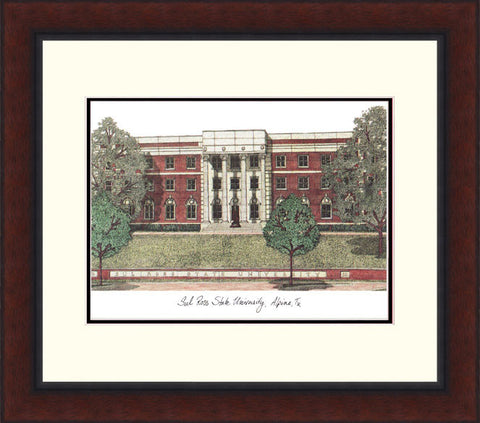 Sul Ross State University Legacy Alumnus Framed Lithograph