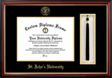 St. John's University 11w x 8.5h Tassel Box and Diploma Frame