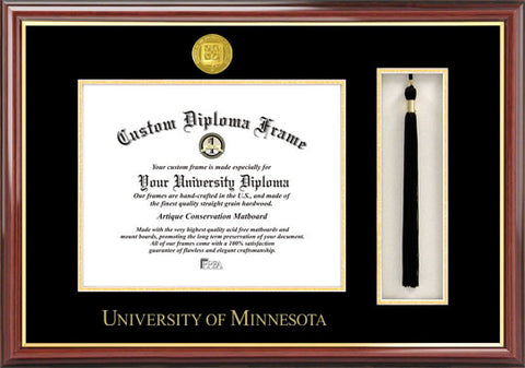 University of Minnesota 11w x 8.5h Tassel Box and Diploma Frame