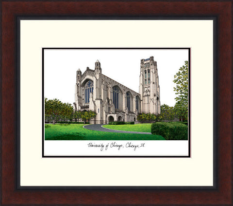 University of Chicago Legacy Alumnus Framed Lithograph