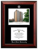 University of Houston 14w x 11h Silver Embossed Diploma Frame with Campus Images Lithograph