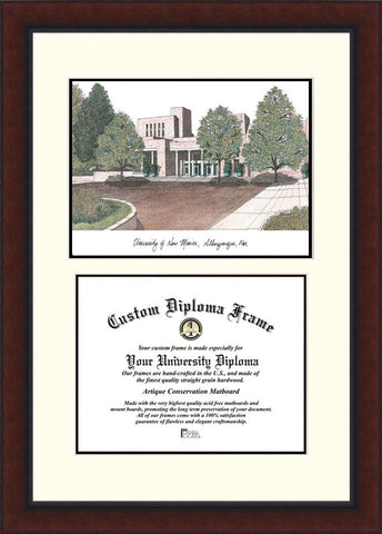University of New Mexico 11w x 8.5h Legacy Scholar Diploma Frame