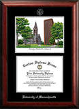 Syracuse University 11w x 8.5h Silver Embossed Diploma Frame with Campus Images Lithograph