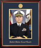 Coast Guard 8x10 Portrait Petite Frame with Gold Medallion