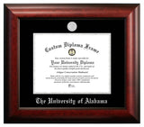 University of Alabama, Tuscaloosa 11w x 8.5h Silver Embossed Diploma Frame
