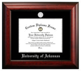 University of Arkansas 11w x 8.5h Silver Embossed Diploma Frame