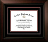 Arizona State University 11w x 8.5h Black and Maroon  Diploma Frame