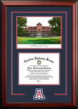 University of Arizona 11w x 8.5h Spirit Graduate Diploma Frame with Campus Images Lithograph