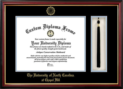 University of North Carolina, Chapel Hill 14w x 11h Tassel Box and Diploma Frame