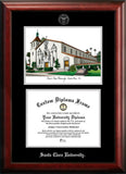 Santa Clara University 10w x 8h Silver Embossed Diploma Frame with Campus Images Lithograph
