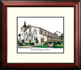 Santa Clara University Alumnus Framed Lithograph