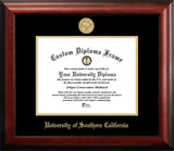 University of Southern California 11w x 8.5h Gold Embossed Diploma Fram