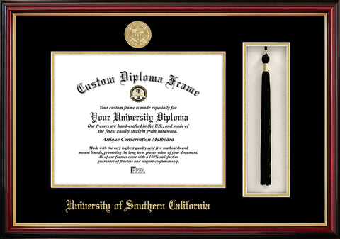 University of Southern California  11w x 8.5h Tassel Box and Diploma Frame