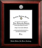 United States Air Force Academy 8.5w x 11h Silver Embossed Diploma Frame