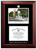 DePaul University 11w x 8.5h Silver Embossed Diploma Frame with Campus Images Lithograph